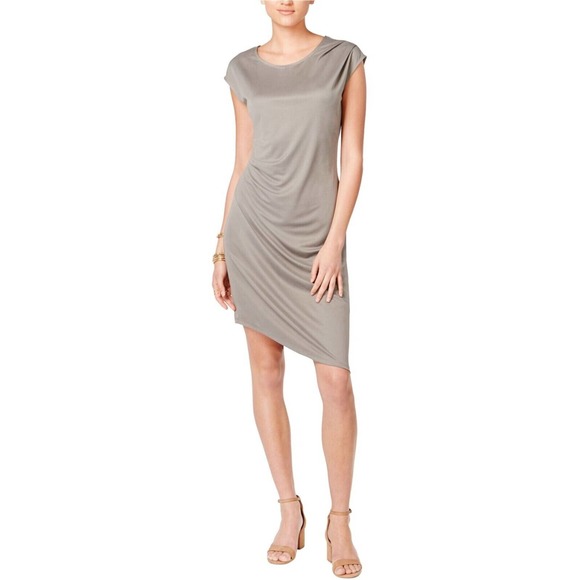 Bar Iii Womens Asymmetrical Bodycon‎ Dress Large NWT - Picture 1 of 2